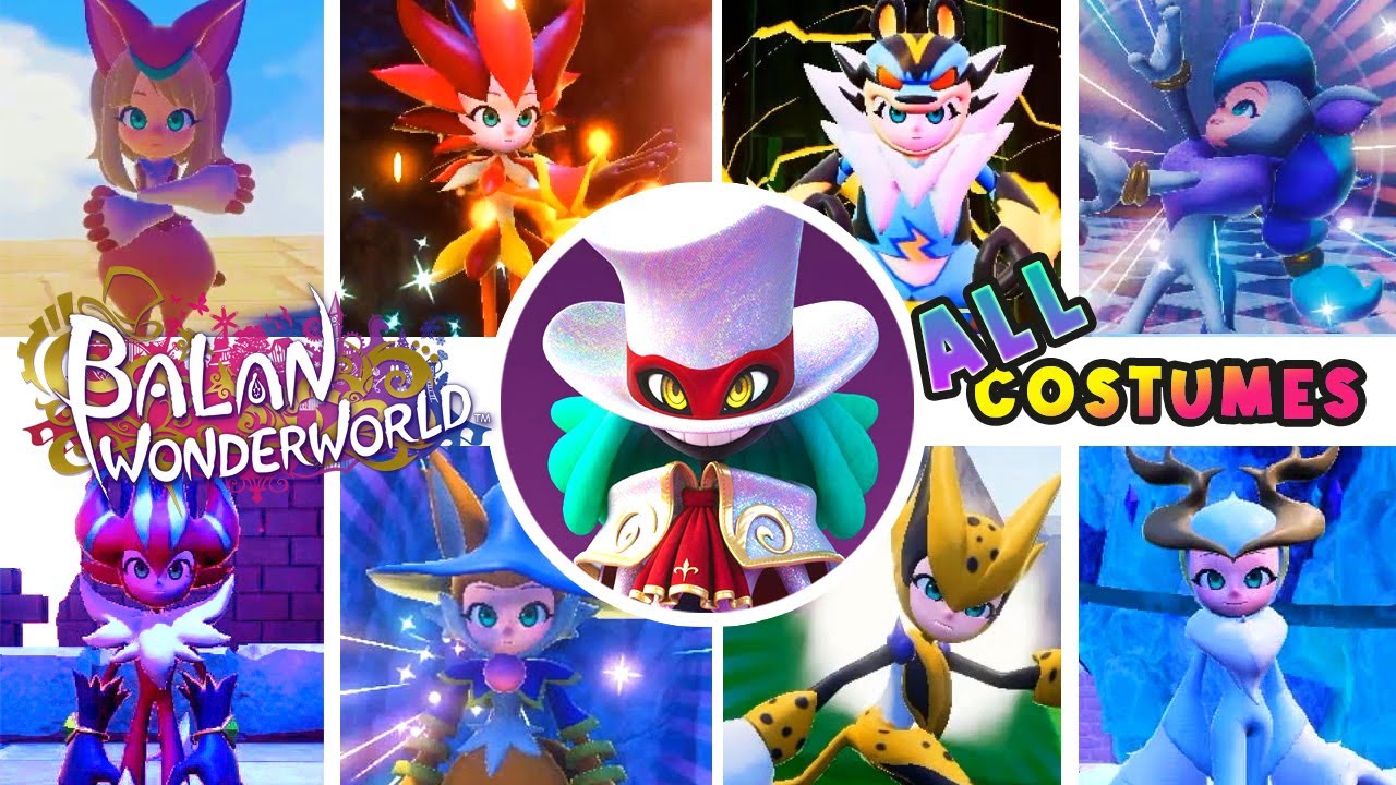 Balan Wonderworld All Costumes & Powers (PS4, PS5)