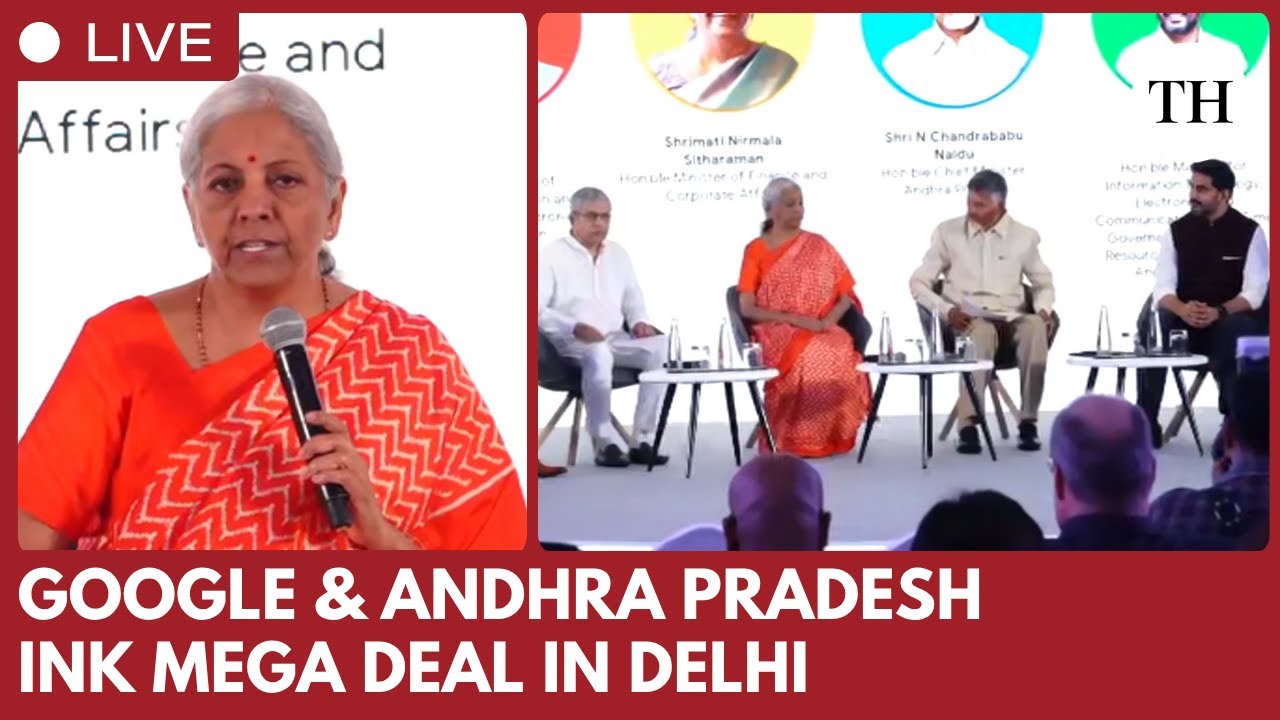 Google‑Andhra Pradesh MoU signing in Delhi: Union ministers and Andhra CM announce at special event