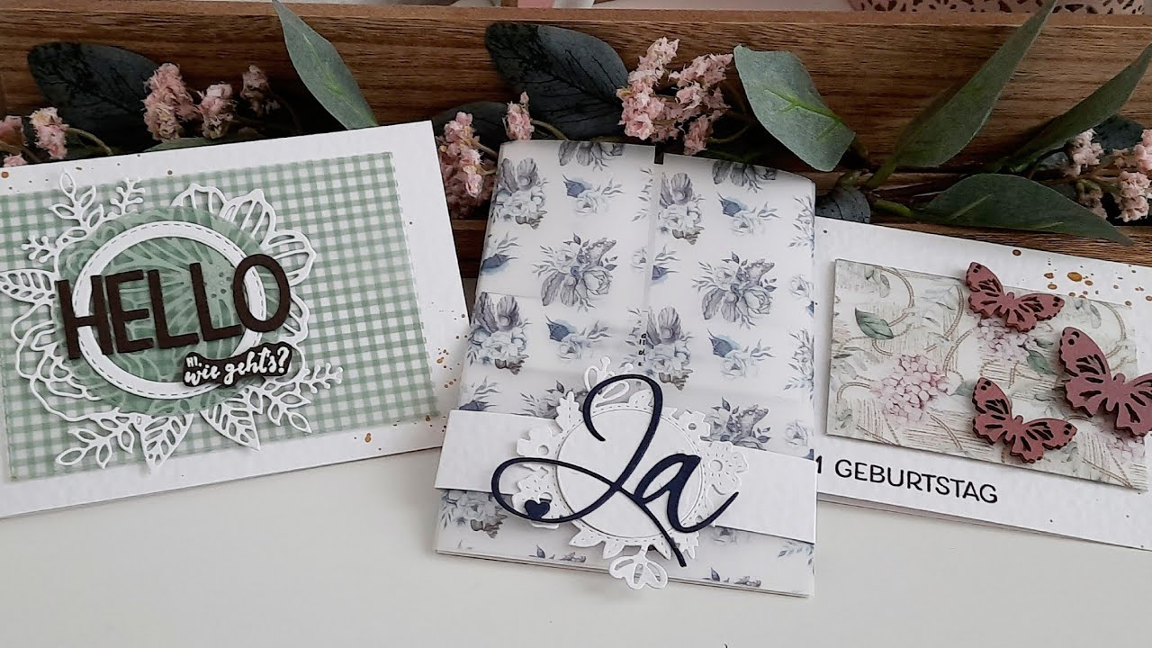 2. Ideen mit Vellum, Karten mit Vellum von #Action