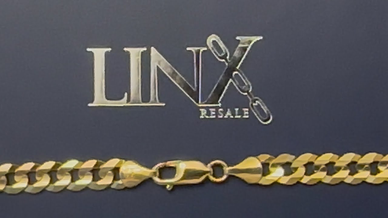 18K 6.5MM FLAT CURB CHAIN LINX