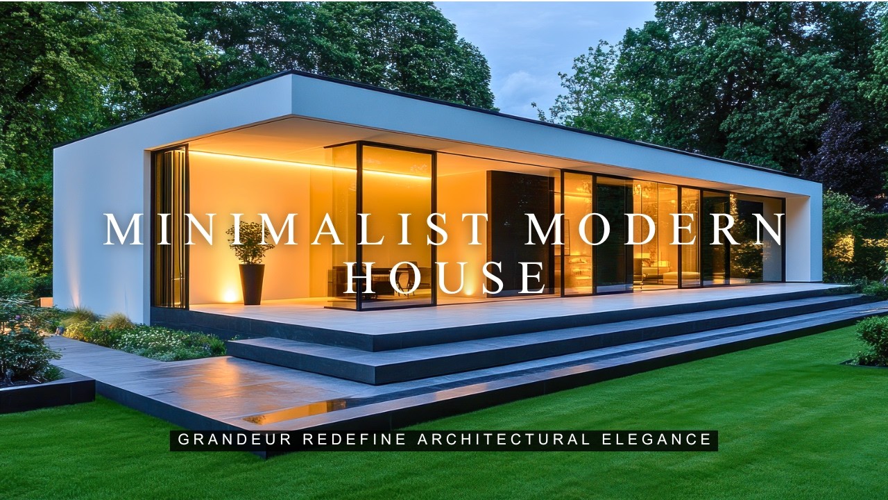 Minimalist Modern House with a Touch Grandeur Unveiling the Harmony Between Simplicity and Opulence