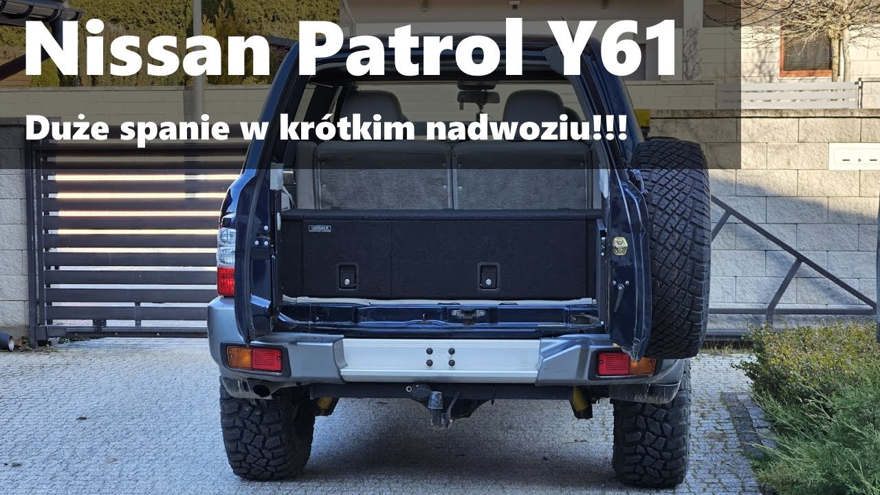 Zabudowa Nissan Patrol Y61/GU4 - spanie w krótkim
