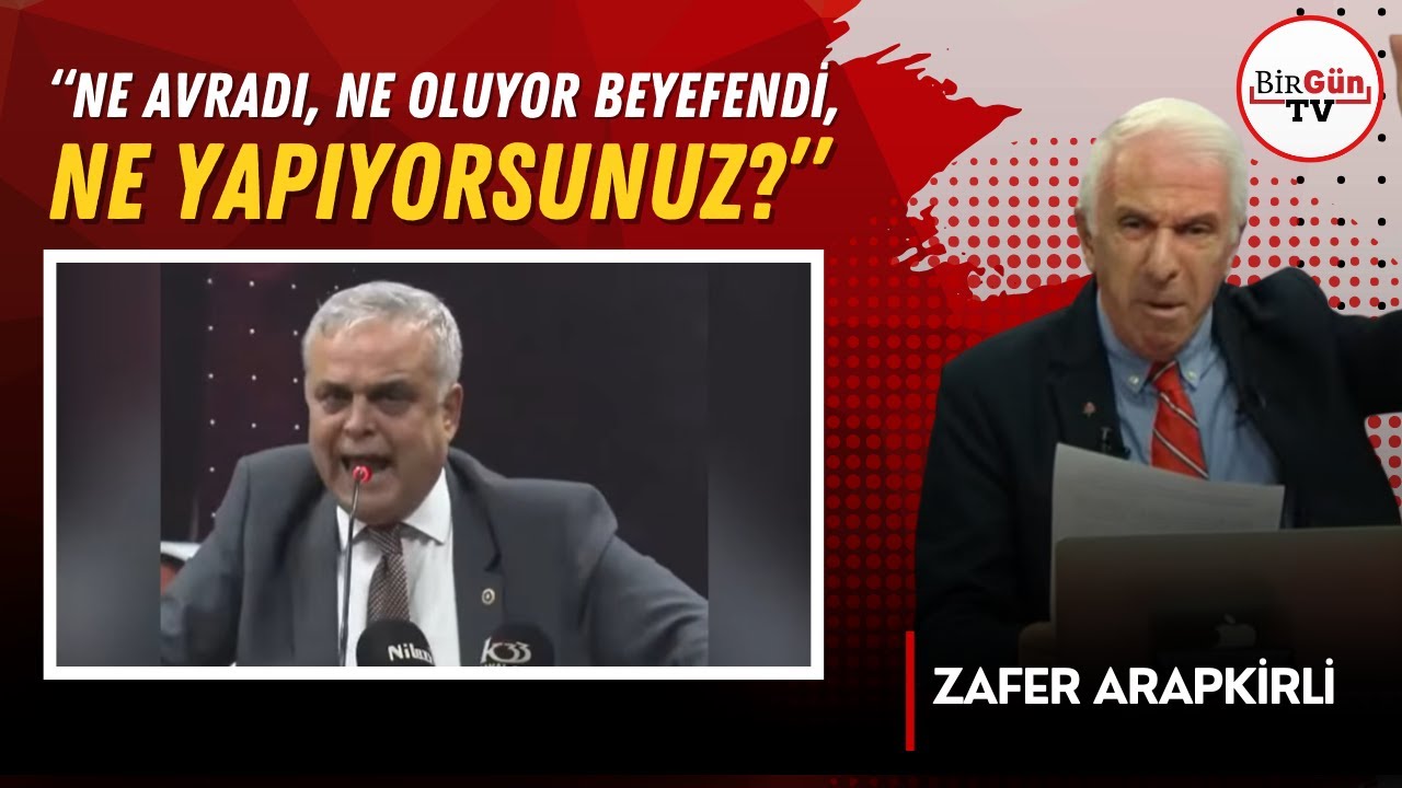 Zafer Arapkirli’den canlı yayında Hasan Ufuk Çakır taklidi: “NE AVRADI BEYEFENDİ, NE YAPIYORSUNUZ?
