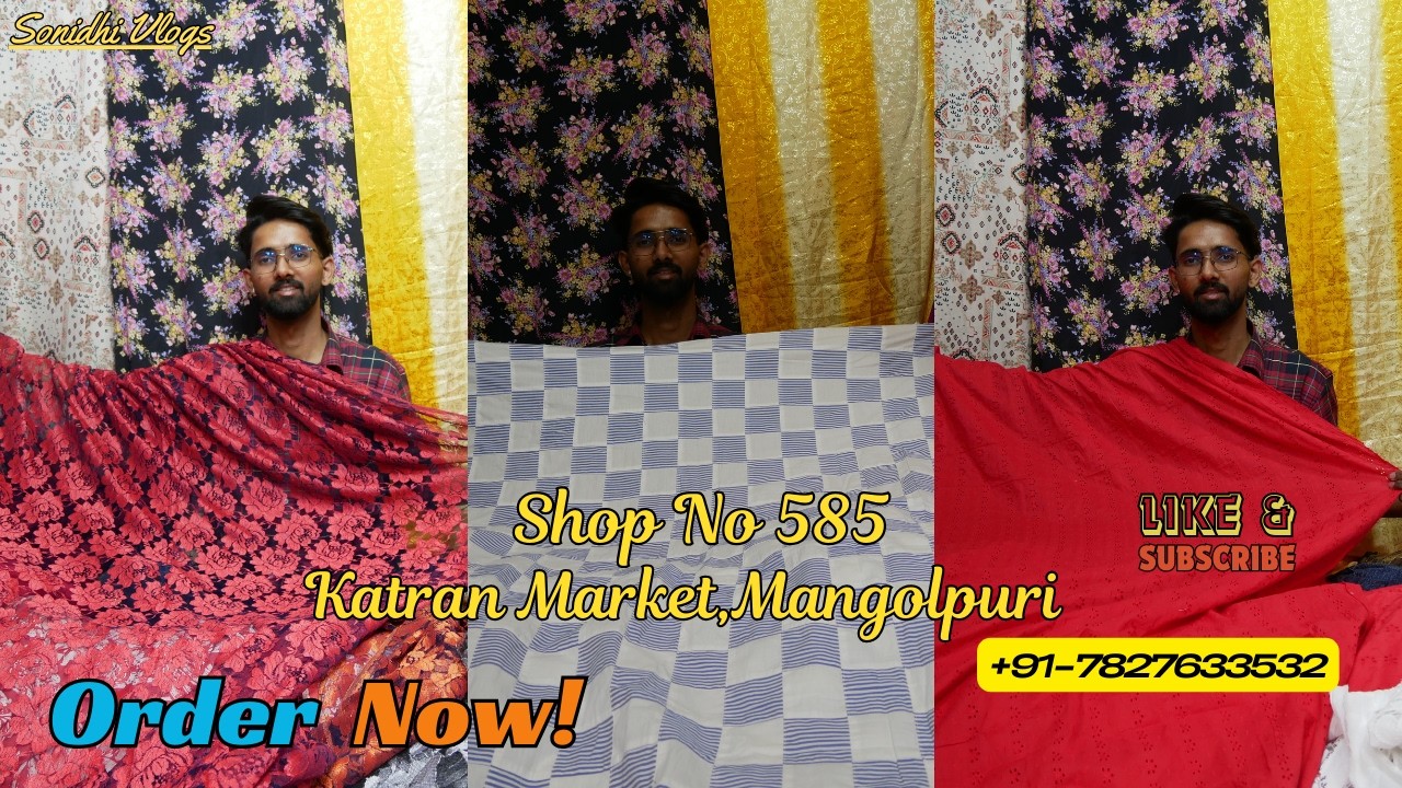 Export surplus premium fabric collection in katran market Mangolpuri, Trending Fabric Collection