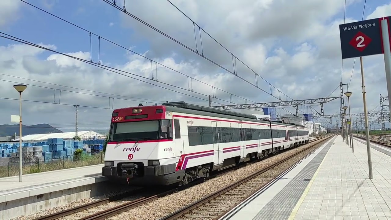 Renfe Cercanías | Castellón | Estación de Moncofa/Moncófar | C-6 | AVE Alvia Talgo Cercanías | 4K