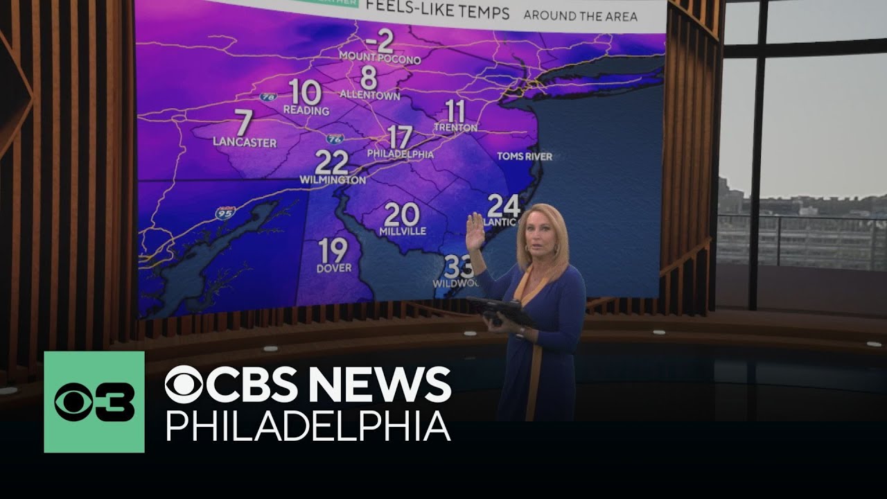 Sunny weather, above freezing for most of Philadelphia area; warmer for Eagles-Commanders Sunday