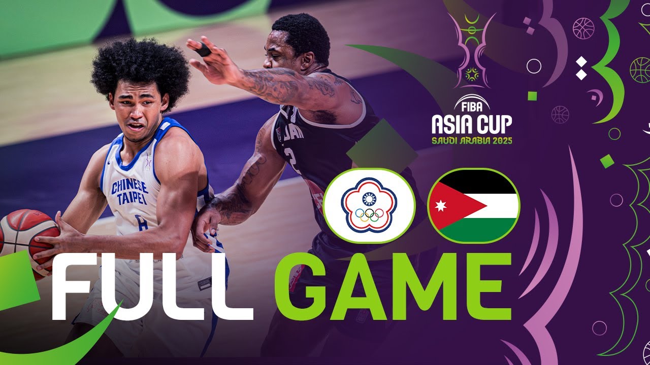 Qualif. To Quarter-Finals | Chinese Taipei v Jordan | Full Basketball Game | FIBA Asia Cup 2025