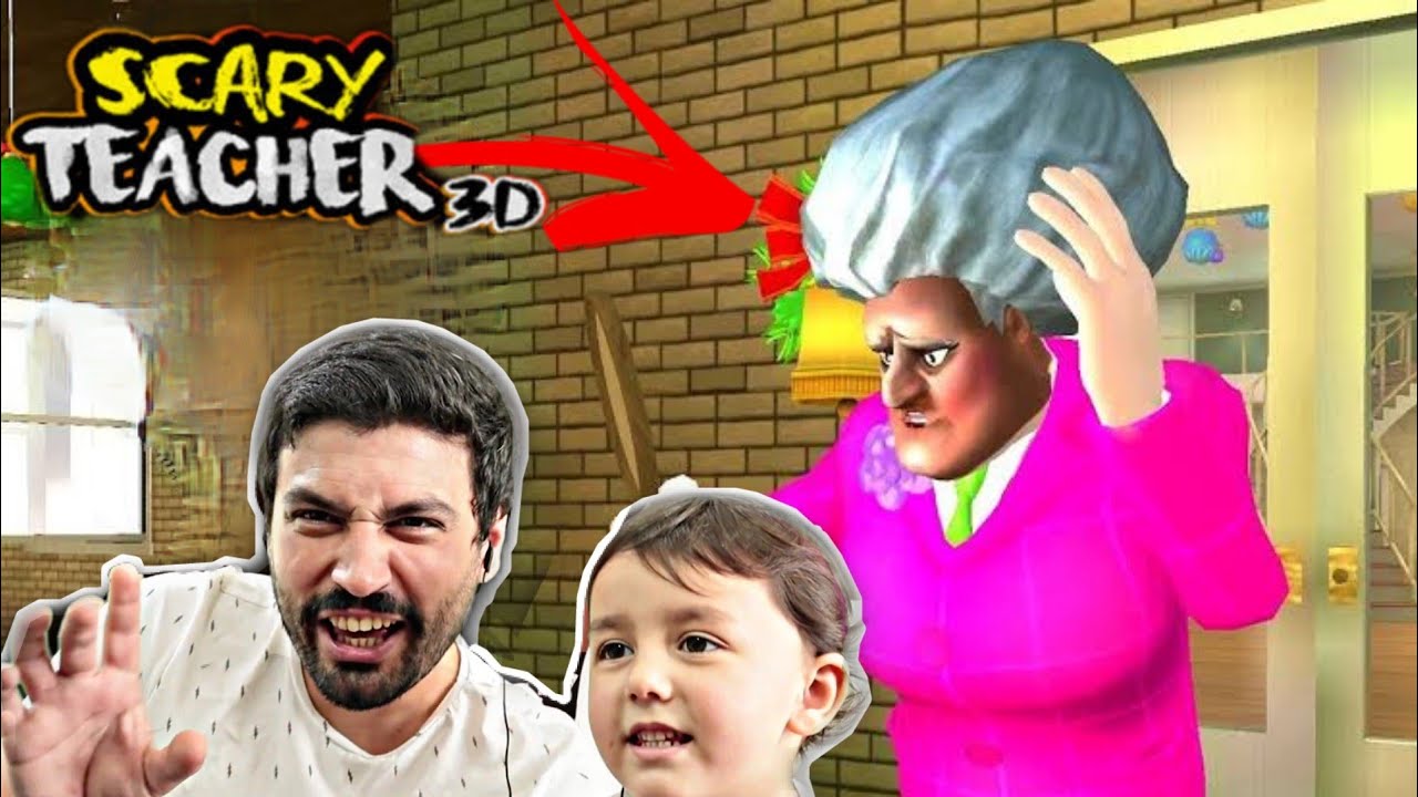 DELİ ÖĞRETMEN SEVGİLİSİNE KÖTÜ ŞAKA KIZGIN ÖĞRETMEN ÇİRKİN OLDU! SEVGİLİSİ GELDİ! SCARY TEACHER 3D