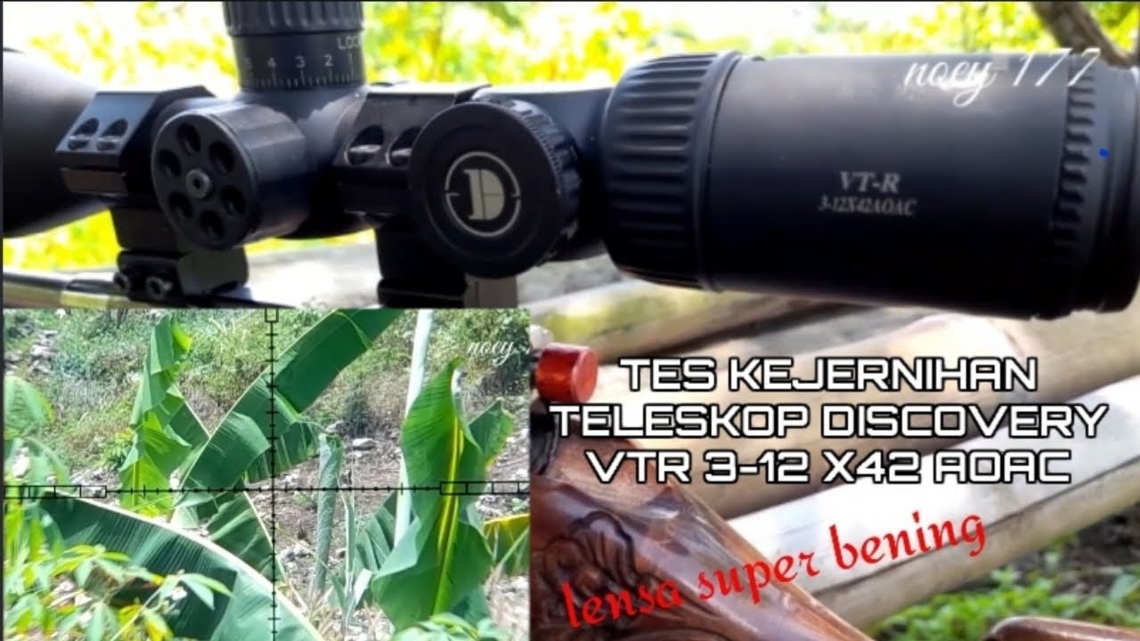 TELESKOP DISCOVERY VTR 3-12X42 aoac TES KEJERNIHAN LENSA