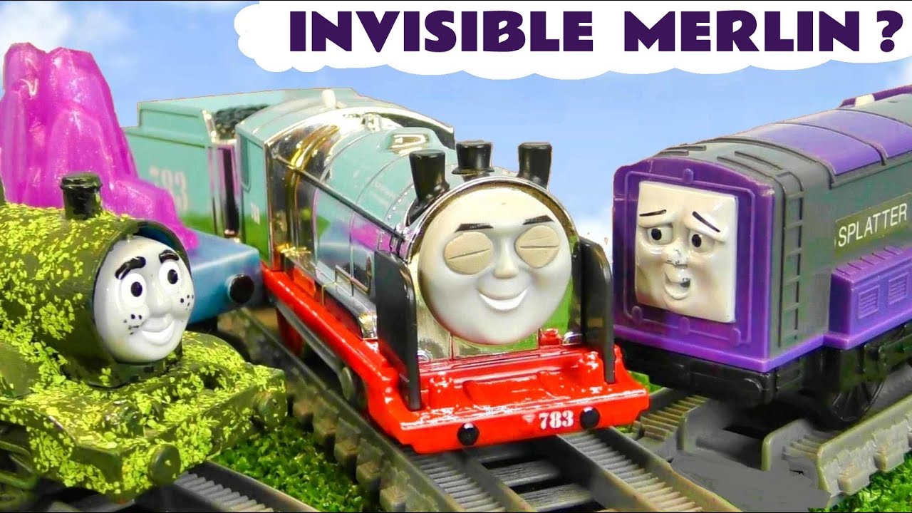 Can Merlin turn Invisible in this fun Toy Train Story with the Funlings?