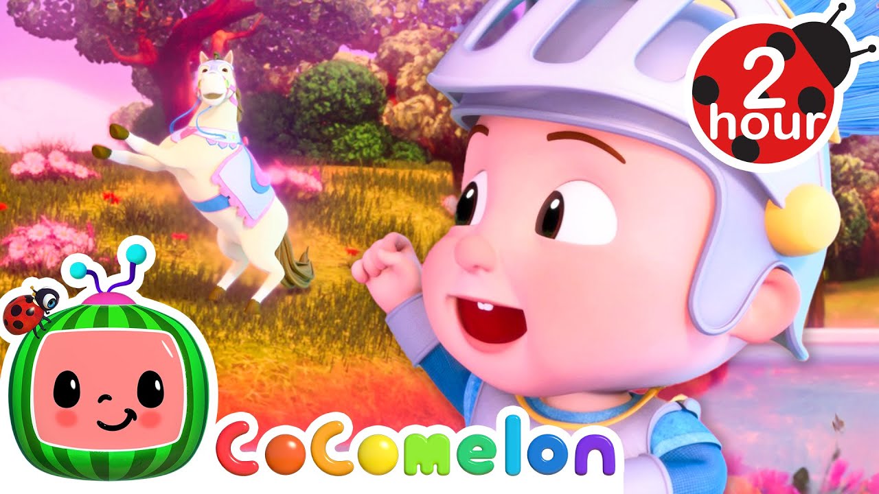 Knightly Nerves! Conquering the Carousel | CoComelon Nursery Rhymes & Songs | Kids Learning