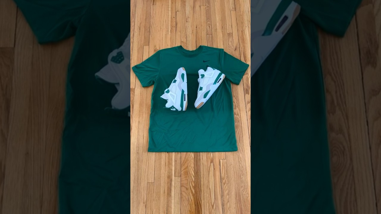 UNBOXING NIKE PACKAGE | JORDAN 4 SB PINE GREEN OUTFIT #review #unboxing #shoes #outfit #shorts #fyp