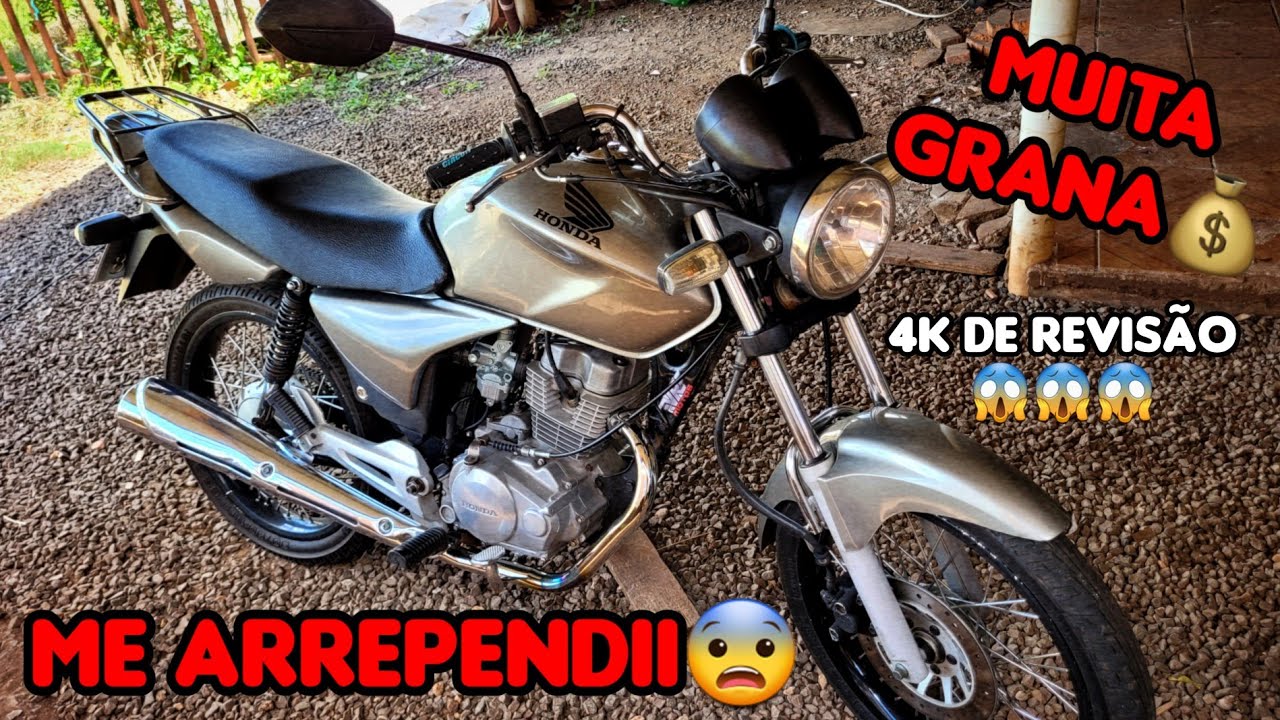 ME ARREPENDI DE TER COMPRADO MINHA MOTO?? / Fiz Revisão COMPLETA Na Minha CG 150 2008 Cinza