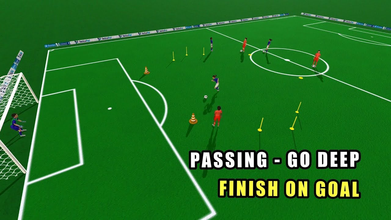 ⚽ PASSING ➡️ BREAK THROUGH 🏃🏾‍♂️ GO DEEP ➡️  FINISH 🥅 (KDV6JG)