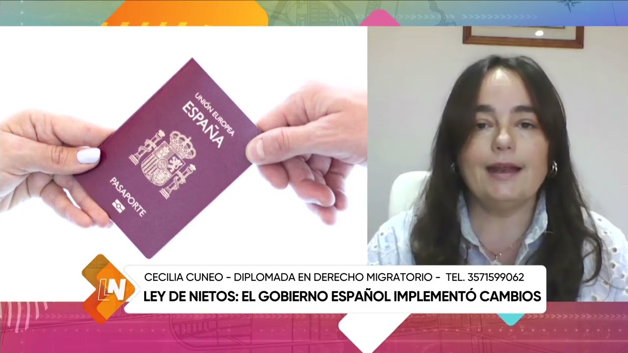 Ley de nietos: el gobierno español implementó cambios, Cecilia Cuneo
