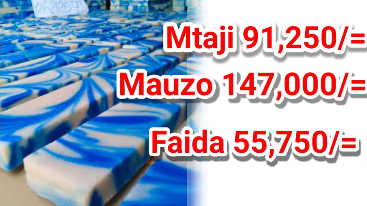 Sabuni ya magadi utengenezaji, mchanganuo wa bei za malighafi na faida yake