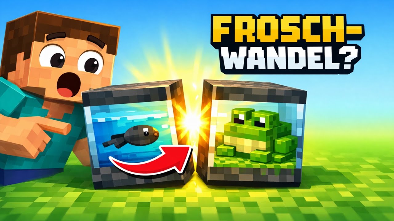 Wie wird aus einer Kaulquappe ein Frosch? | Minecraft Animation