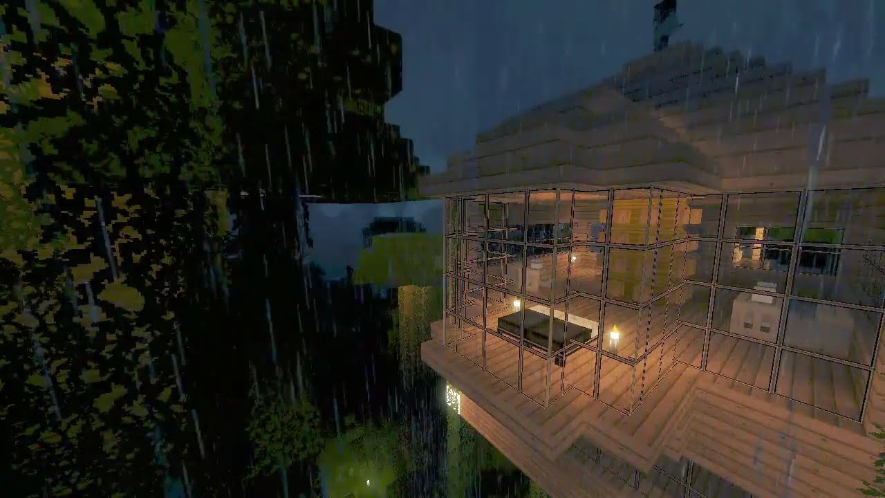 10 hours of relaxing rain and C418 music to sleep, study, relax