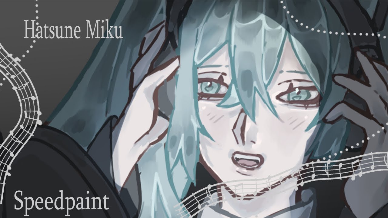 Hatsune miku- speedpaint (clipstudio)