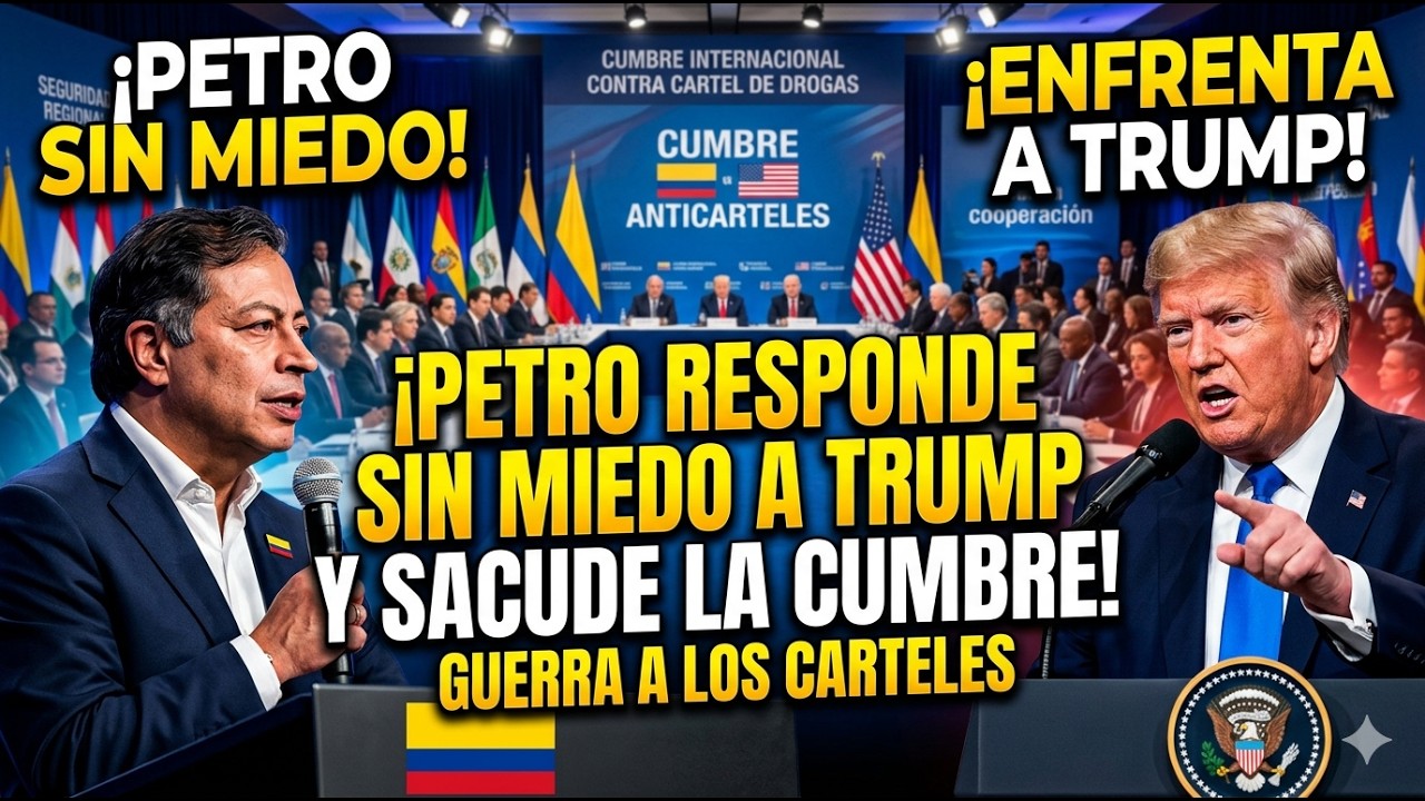 ¡PETRO responde SIN MIEDO a TRUMP u sacude la cumbre contra Carteles!
