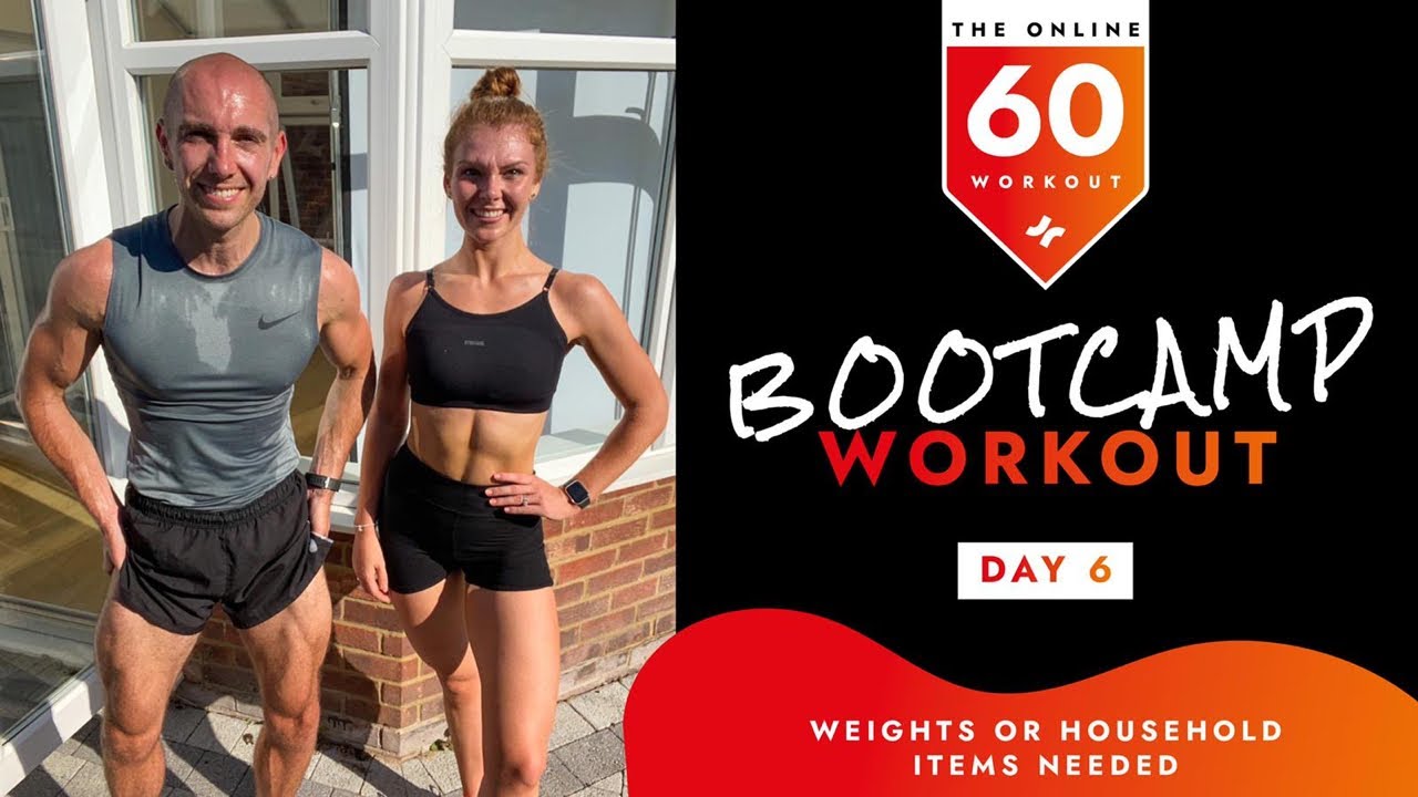 Day 6 | The Online 60 Plan | Upper Body & Abs Bootcamp | BodyByJR TV