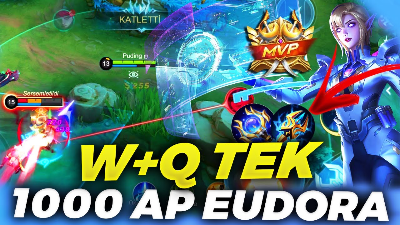 1000 AP EUDORA!! W-Q TEK ATIP ÇILDIRTIYORUM!! GİZLİ META | Mobile Legends