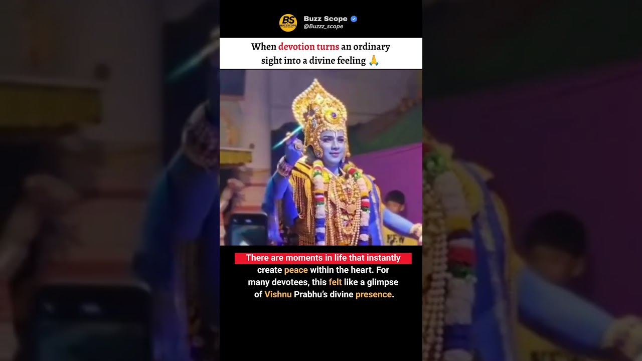 When Devotion Feels Like Seeing Vishnu Himself ❤️🙏 #shorts #vishnu #sanatan