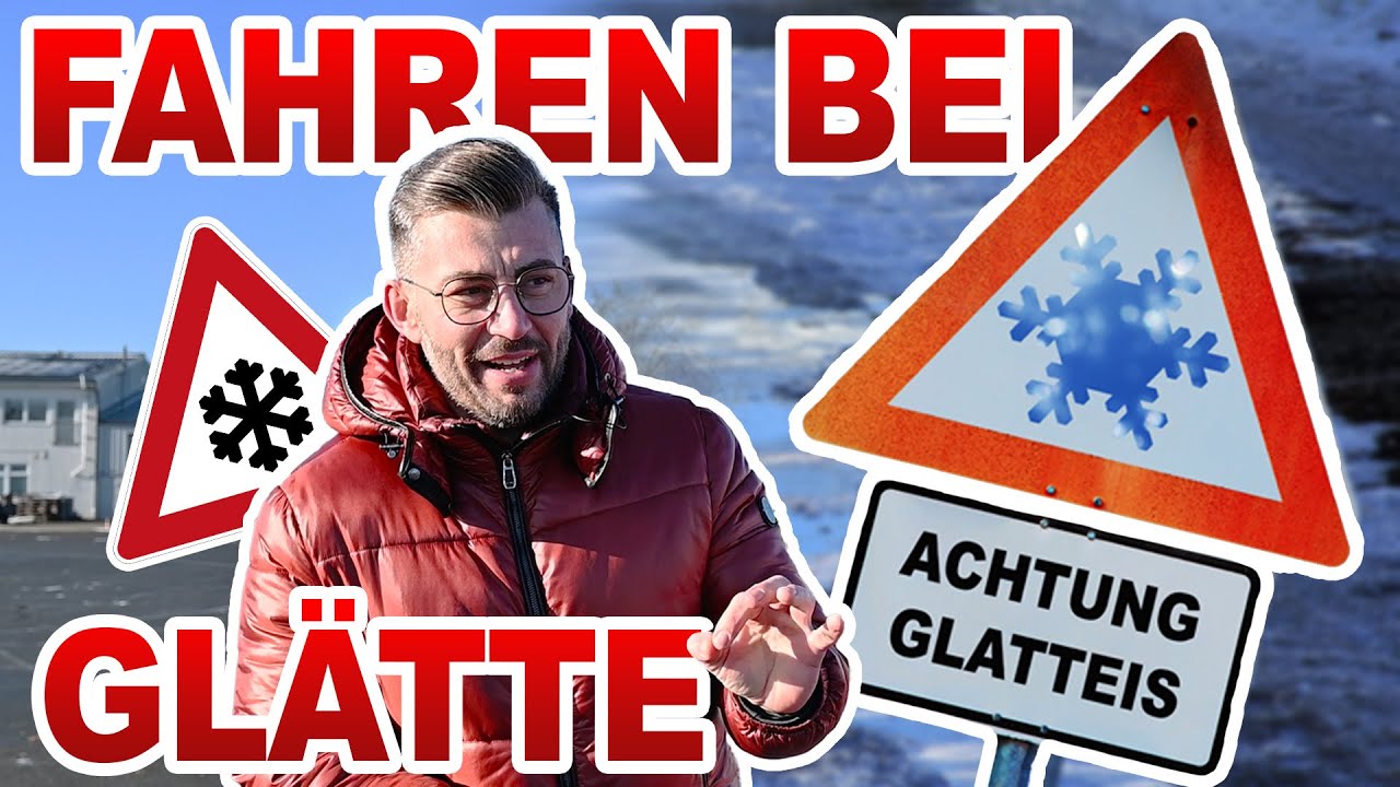 GLATTE STRAßEN 😱 Sicheres Autofahren bei Schnee und Eis! | Bremsprobe mit & ohne ABS 🚗❄️