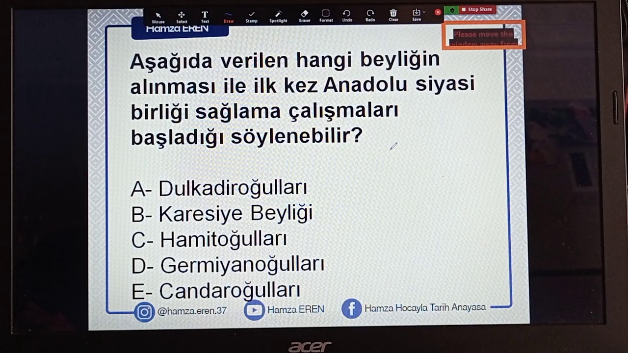 OSMANLI KURULUŞ DÖNEMİ- TARİH SORU ÇÖZÜMÜ-- HAMZA EREN-2024