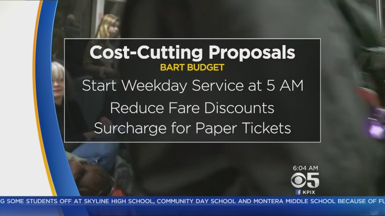 BART Looks At Later Opening, Cutting Discounts To Fix Budget Shortfall