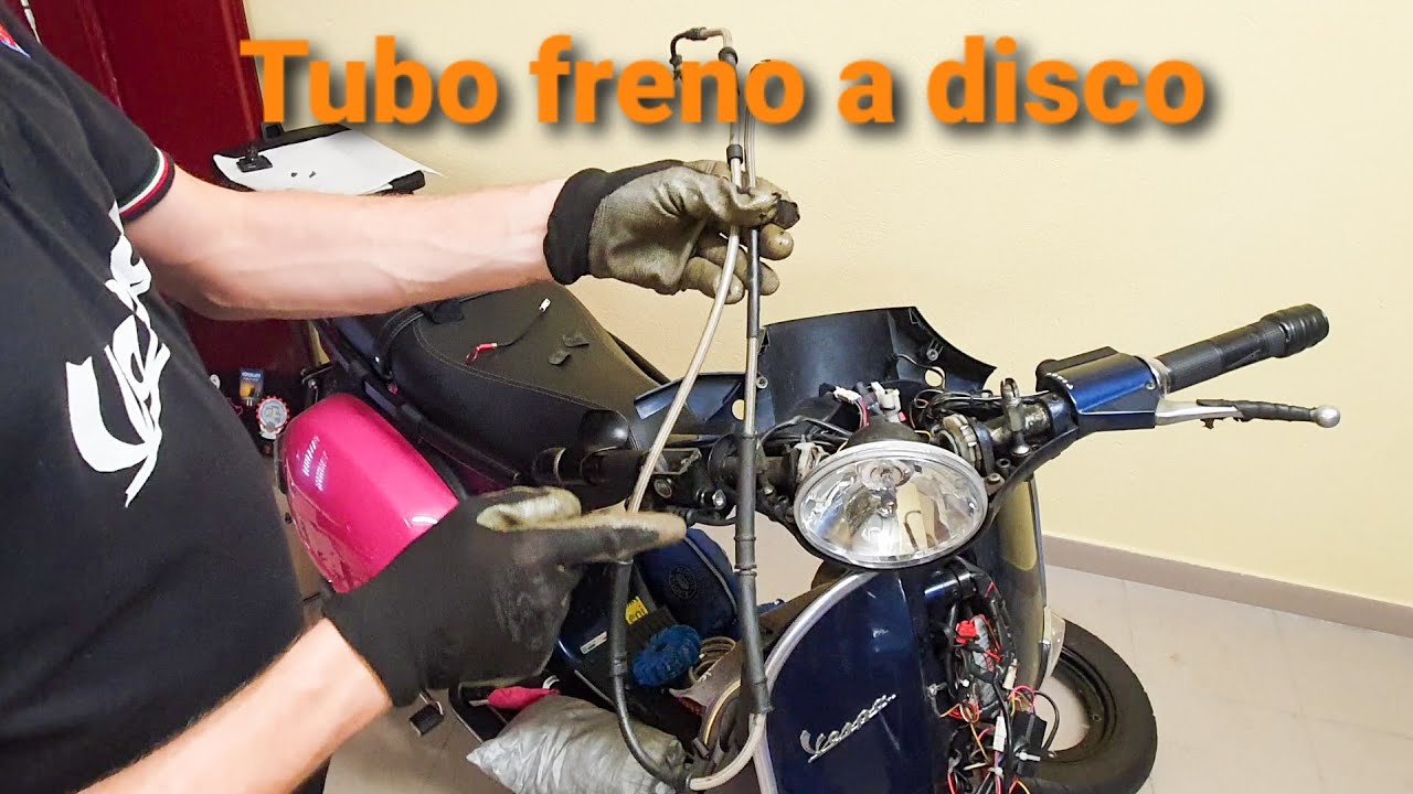Vespa Tutorial - Sostituzione tubo freno anteriore idraulico (freno a disco)
