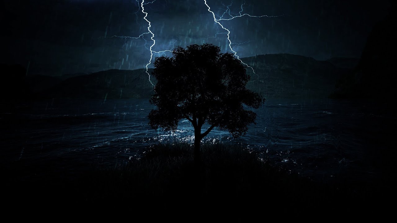 Ocean Thunder and Epic Rainstorm Sounds to Wind Down and Relax | Dimmed Screen Hideout Thunderstorm