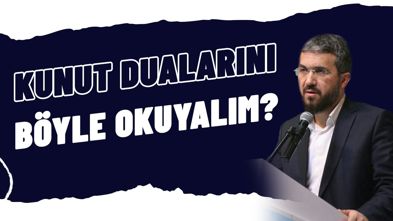 Kunut Dualarını Böyle Okuyalım | İhsan Şenocak