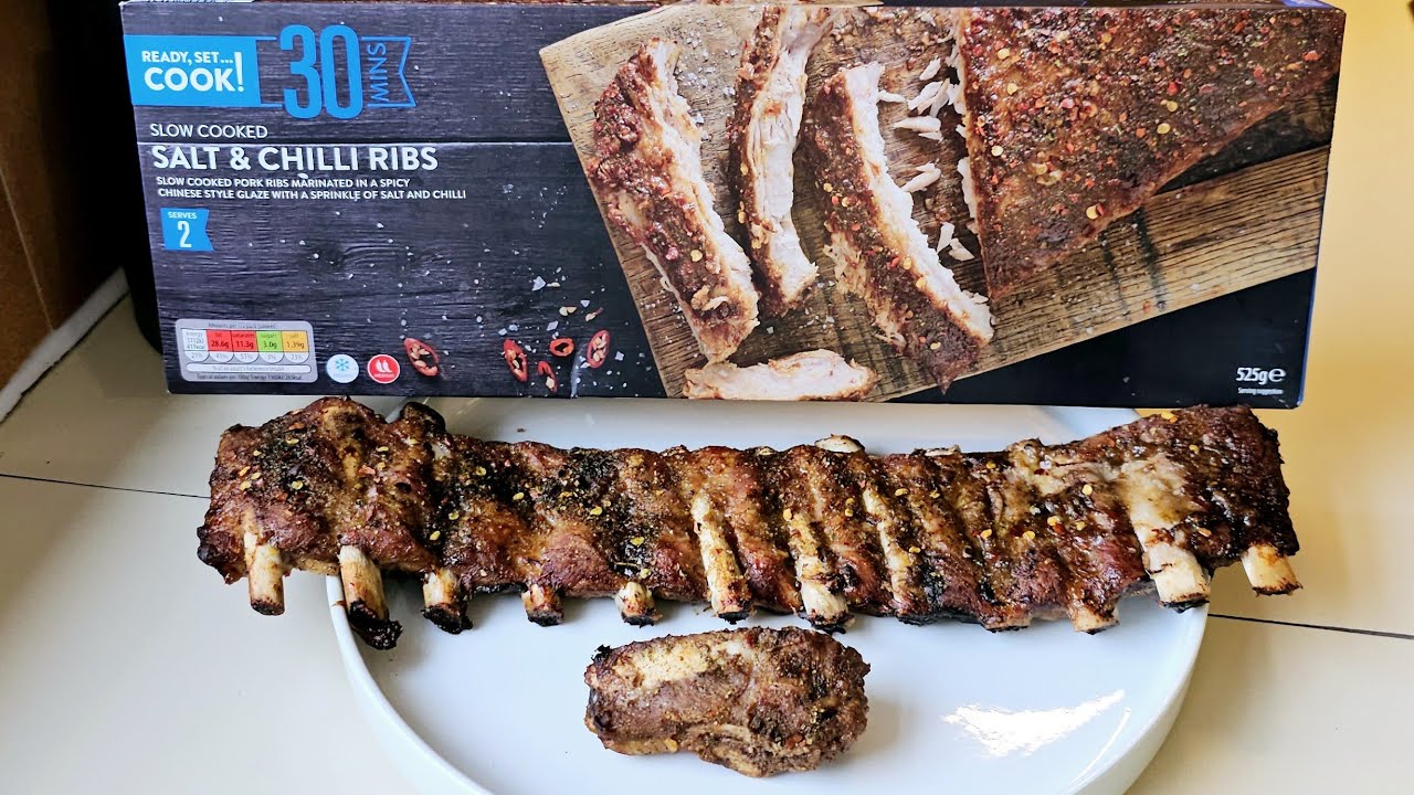 NEW in Aldi! Slow Cooked SALT & CHILLI RIBS Review
