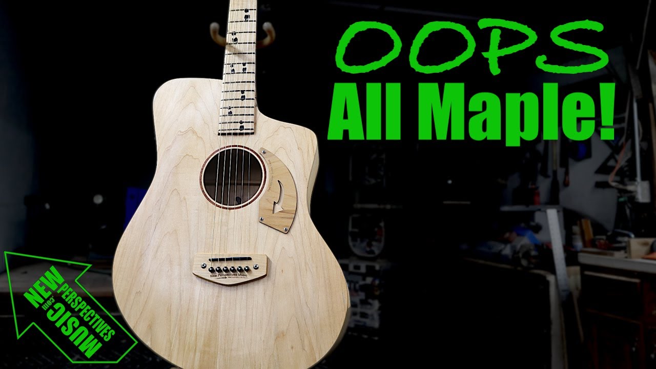 Acoustic Guitar Made From One, Local Maple Tree