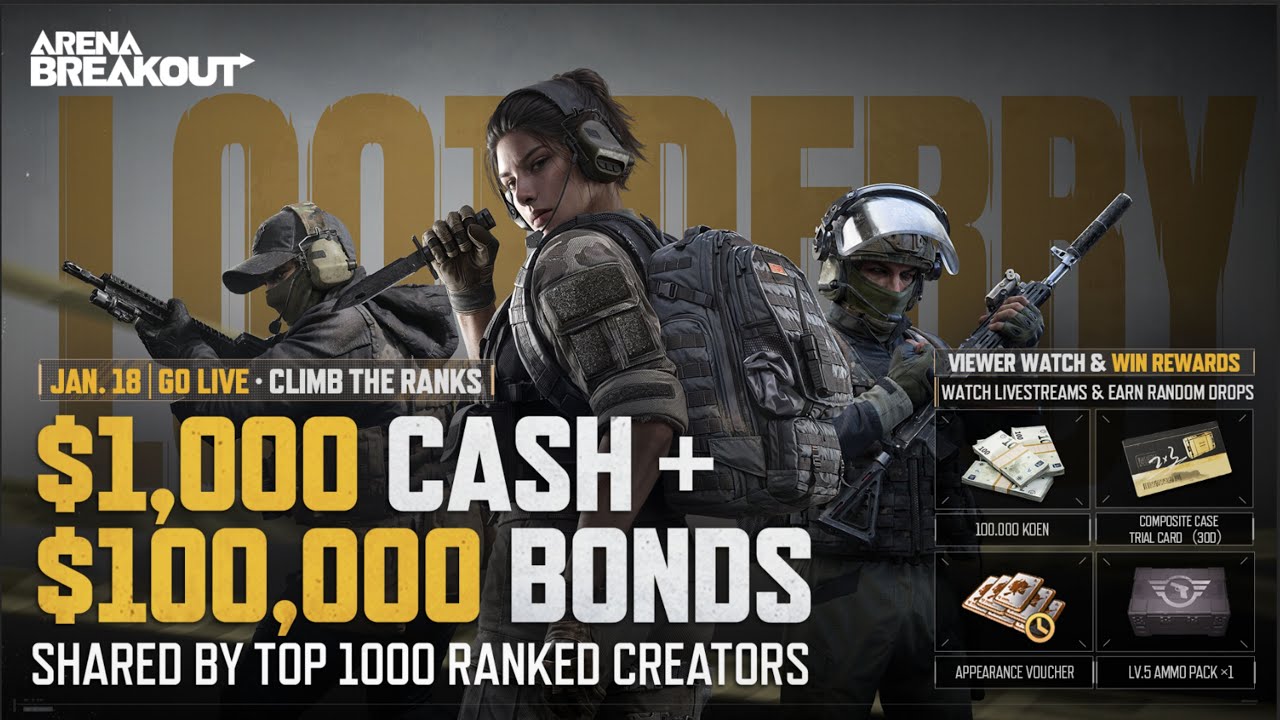 🔴LIVE - LOOT DERBY #1 POV - Arena Breakout