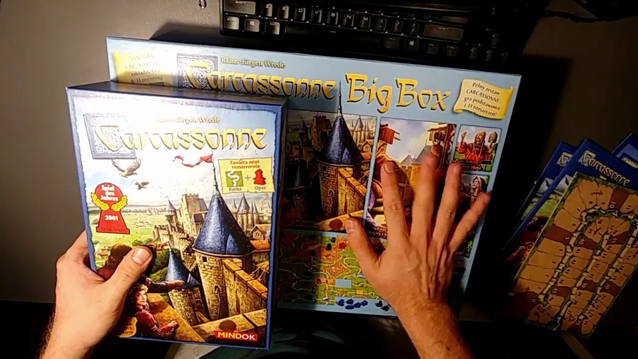 Carcassonne Big Box in smaller box.