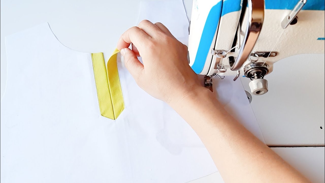 way for sewing neck with slit easy very / Sewing Tips and tricks clever / DIY Sewing Tips
