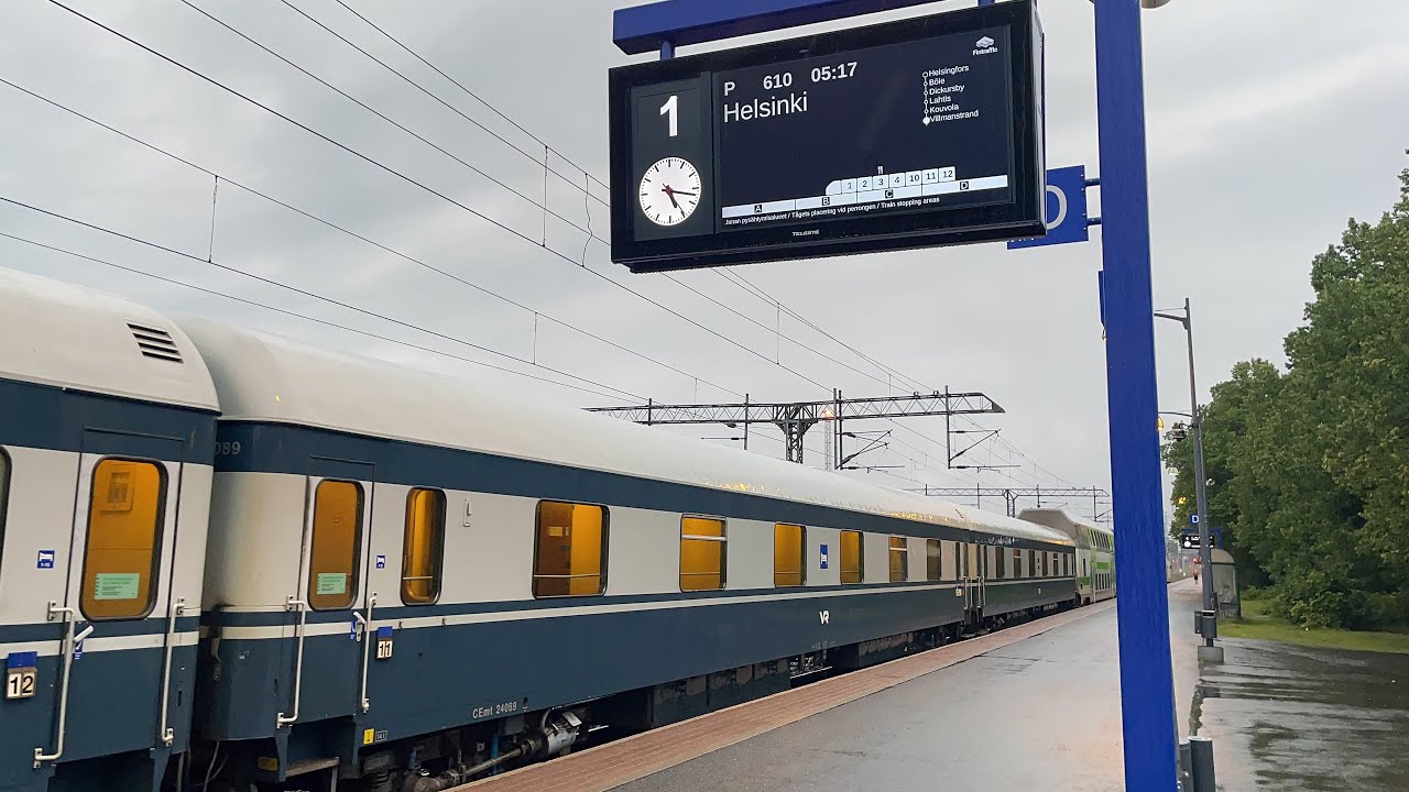 Erittäin harvinainen pikajuna (P 610) Joensuusta Helsinkiin pysähtyy Lappeenrannassa.