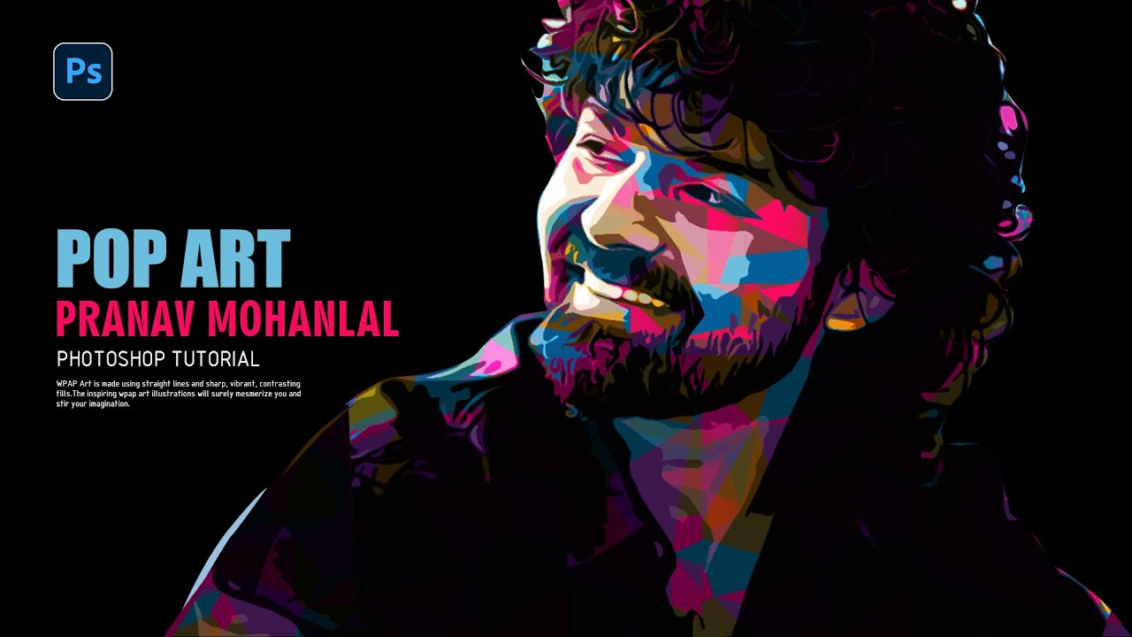 Photoshop Tutorial  How to make a POP ART portrait from a Photo #pranavmohanlal #pranav  #popart