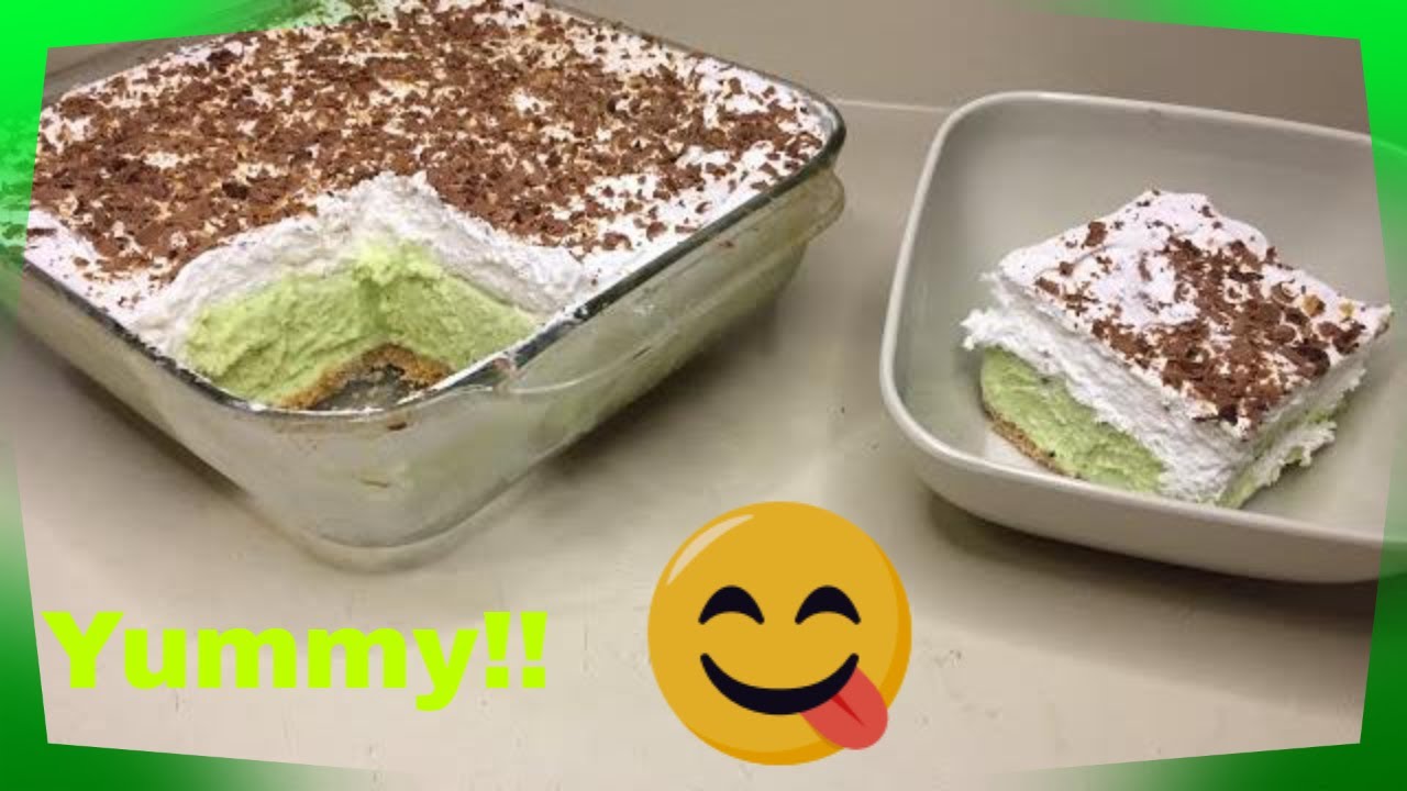 Easy Ice Cream Dessert using Pistachio Pudding!!🍨#icecream#pistachio