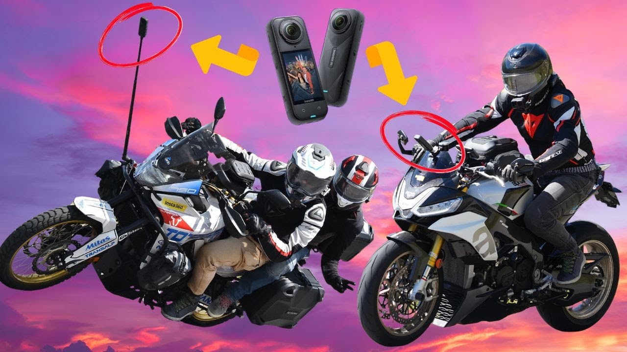 COME MONTARE la INSTA360 X5 su TUTTE LE MOTO per RIPRESE da URLO - tutorial