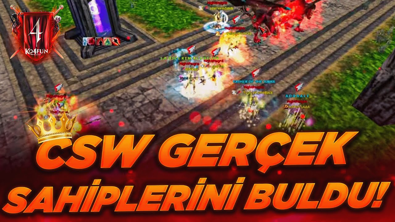 #KO4FUN CSW GERÇEK SAHİPLERİNİ İLK HAFTADAN BULDU #pvpserver #knightonline