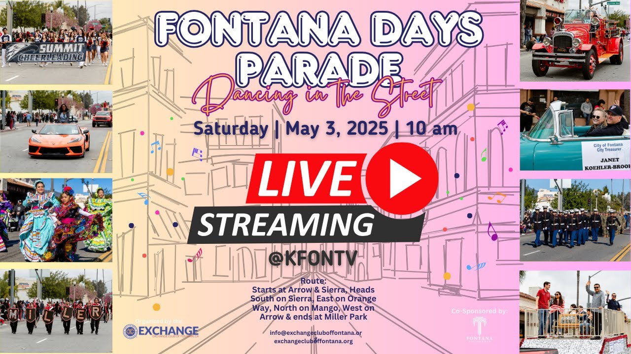 🎶 Fontana Days Parade LIVE! | Dancing in the Streets 2025 💃🕺