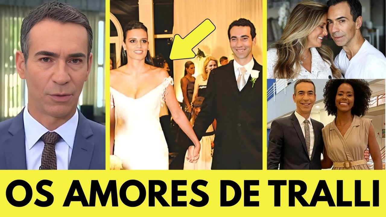 Você não vai acreditar quantas vezes César Tralli foi casado e quem são as esposas!