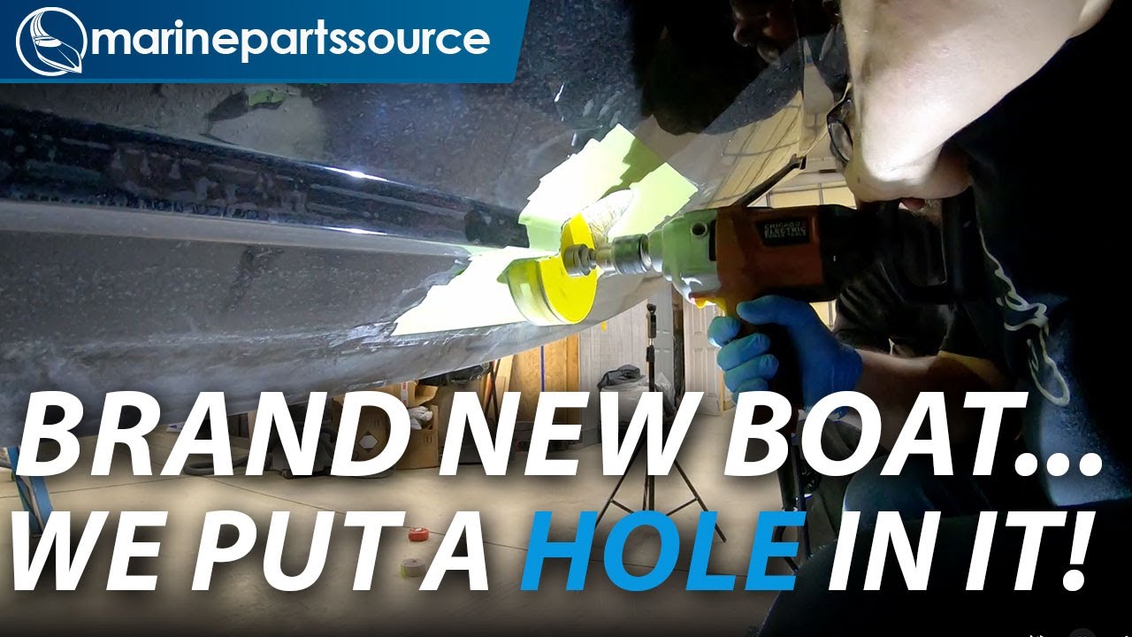 We Drilled a Hole Into a Brand New Sunsation Boat!