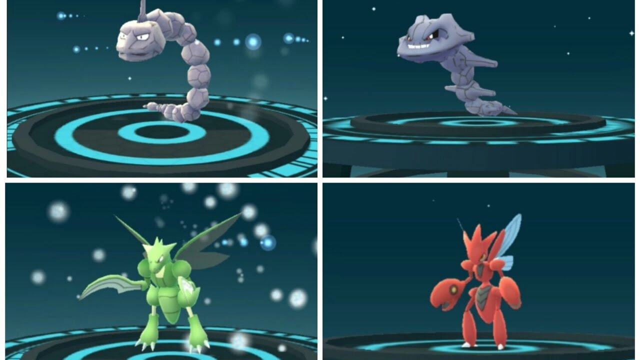 METAL COAT: Onix evolving into Steelix and Scyther evolving into Scizor - POK&Eacute;MON GO