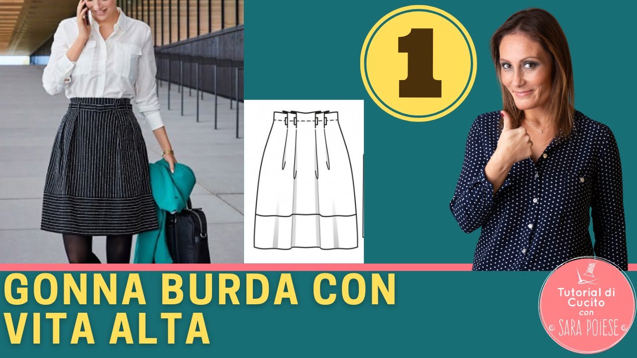 GONNA VITA ALTA BURDA 02 2023 Parte1 | cucito sartoriale con Sara Poiese