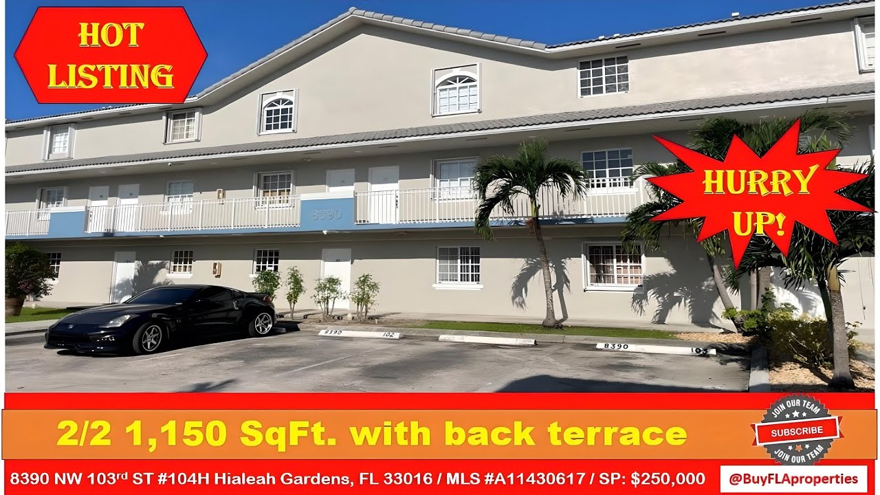 8390 NW 103rd ST #104H Hialeah Gardens, FL 33016