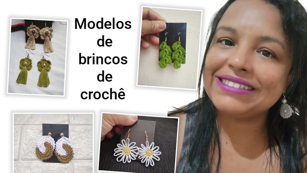 Meus brincos de crochê/ Ganhe dinheiro  com crochê gastando pouco 